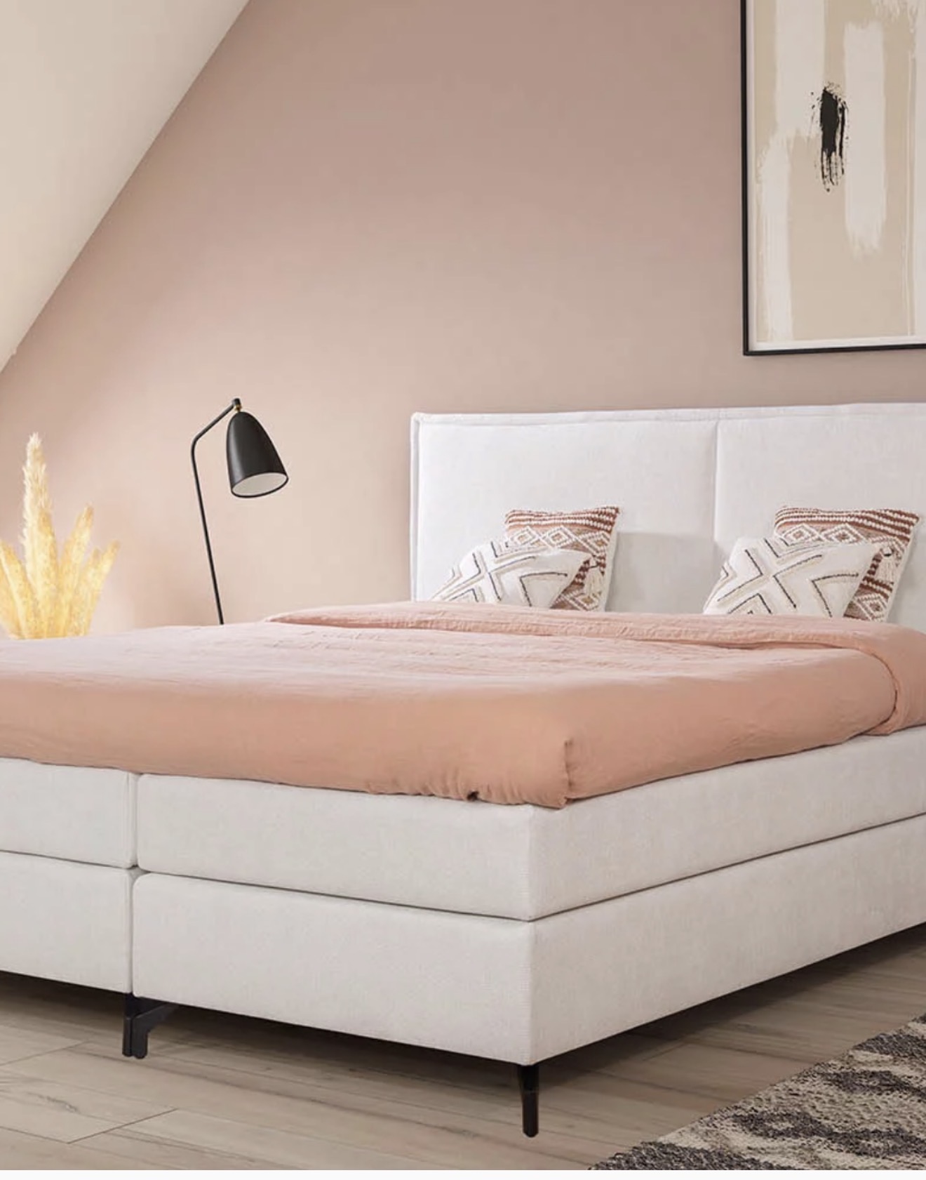 Literie Bergère en tissu clair