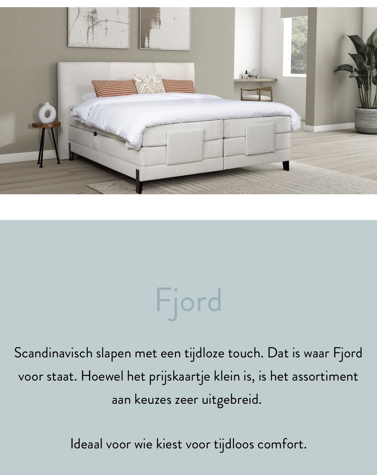 Literie Jhon en tissu blanc